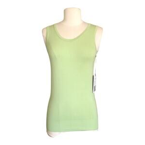 Rondina New York Round Neck Tank Top Sleeveless Mint Women's Size XS NWT